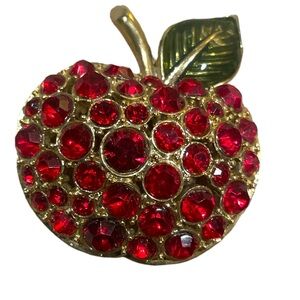 Sparkling Apple Brooch